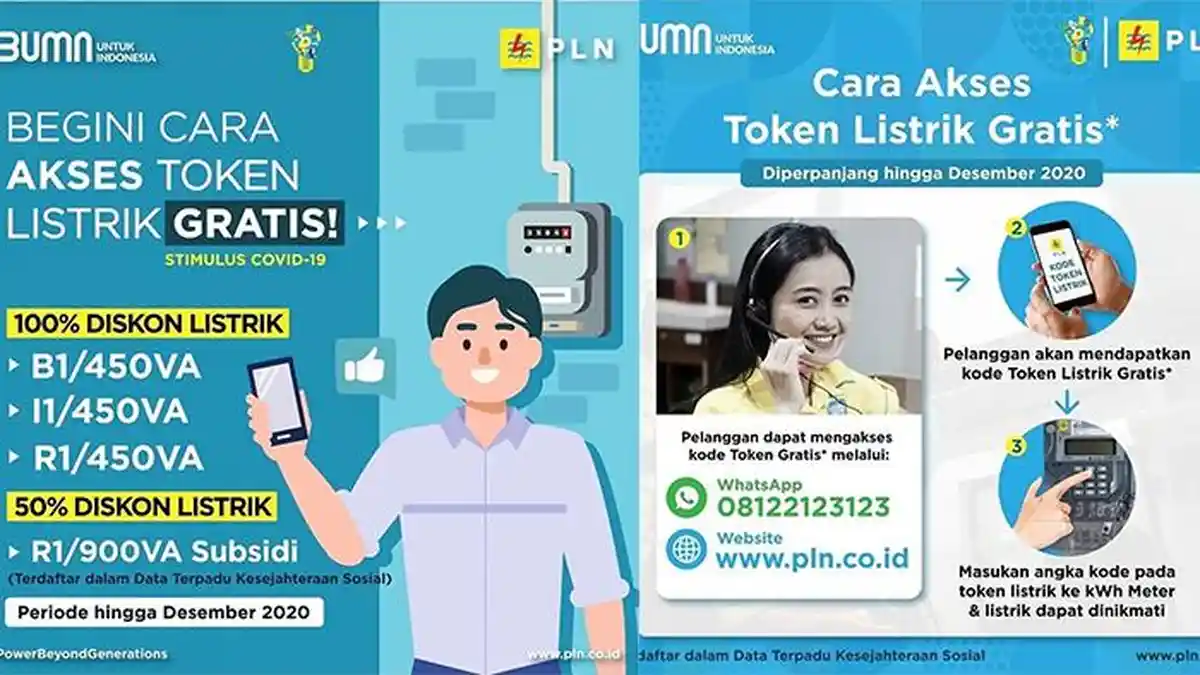 Cara Akses Token Listrik Gratis PLN Januari  2021, Login www.pln.co.id atau WhatsApp
