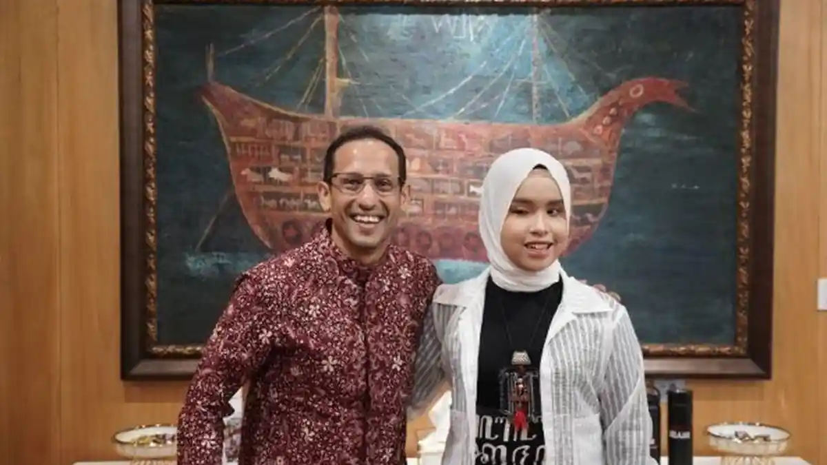 Bertemu Mendikbud, Putri Ariani Curhat Soal Pendidikan Hingga Terharu Bertemu Nadiem Makarim