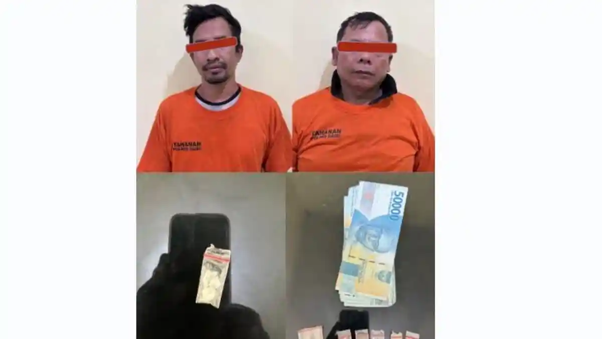 2 Pria Asal Tigalingga Lesu setelah Diamankan Sat Res Narkoba Polres Dairi