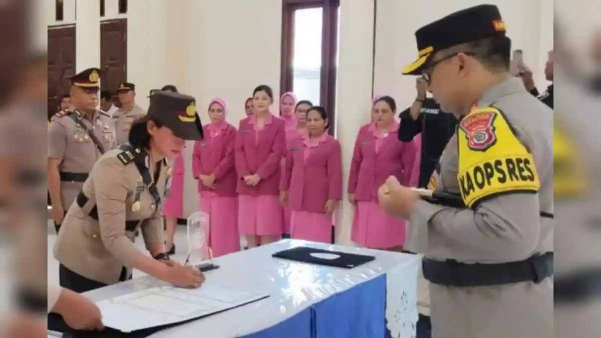 Iptu June Carla Nanariain Resmi Pimpin Satlantas Polres SBB