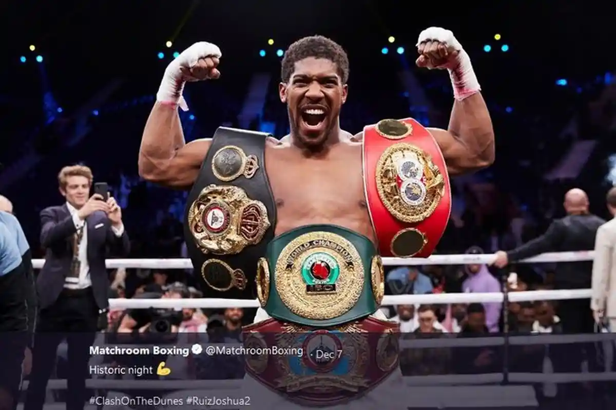 LIVE DAZN - Jadwal Siaran Langsung Tinju Dunia Anthony Joshua vs Kubrat Pulev