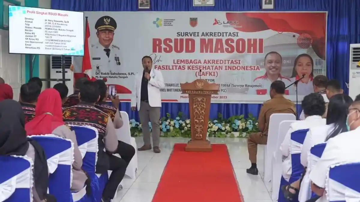 Menuju Akreditasi Paripurna, Tim Survei LAFKI Maluku Datangi RSUD Masohi