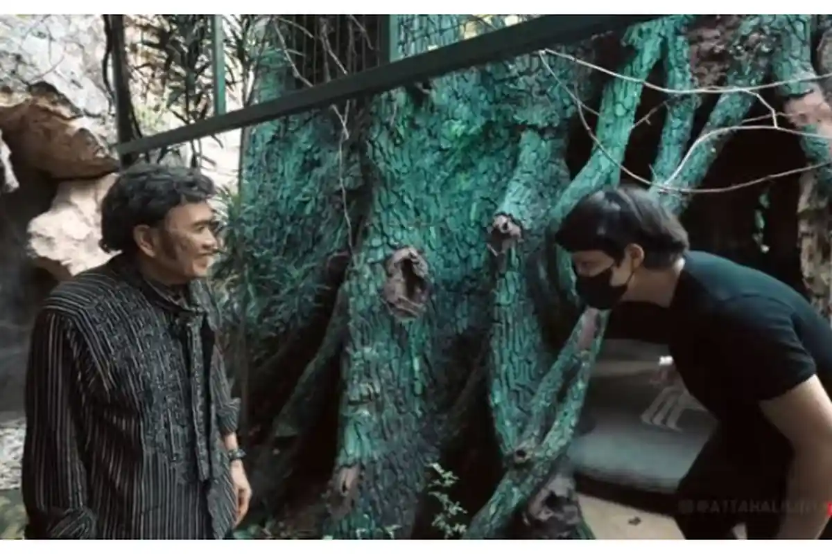 Atta Halilintar Kaget Ada Gua di Rumah Rhoma Irama, Tak Semua Orang Boleh Masuk, Ini Penampakannya