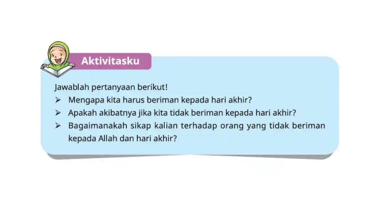 Kunci Jawaban PAI Kelas 5 Halaman 162 Kurikulum Merdeka, Mengapa Harus Beriman Pada Hari Akhir?