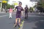 Komunitas Inline Skate Semarang di CFD Semarang
