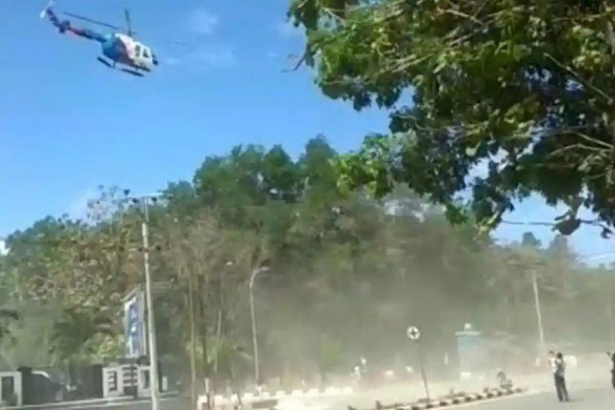 Berbuntut Panjang Soal Helikopter Dipakai Usir Mahasiswa UHO saat Demo di Mapolda Sultra, Dilapor?