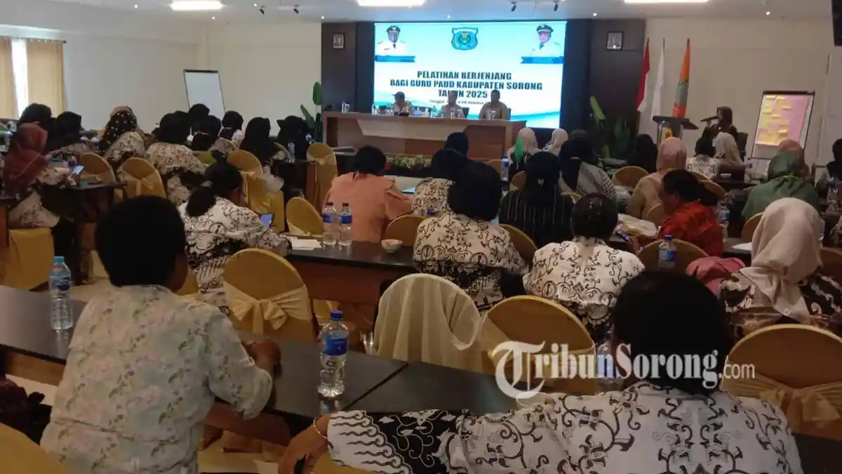 Pelatihan Guru PAUD Usai, Disdikbud Sorong Soroti Administrasi dan Fasilitas TK Belum Memadai