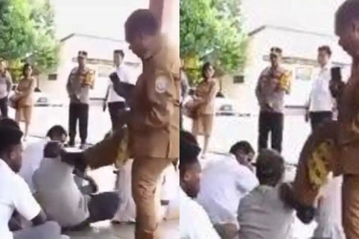 Alasan ASN yang Tendang dan Injak Siswa saat Demo MBG Sebut Narasinya Hoaks: Bukan