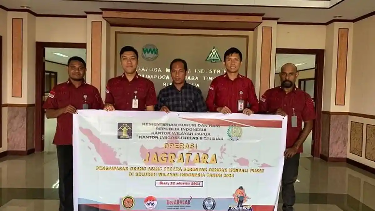 Tingkatkan Pengawasan Orang Asing, Imigrasi Biak Gelar Operasi Jagratara