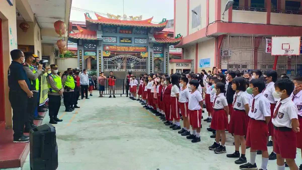 Kapolres Tebingtinggi Beri Penyuluhan dan Edukasi di SD Budi Dharma
