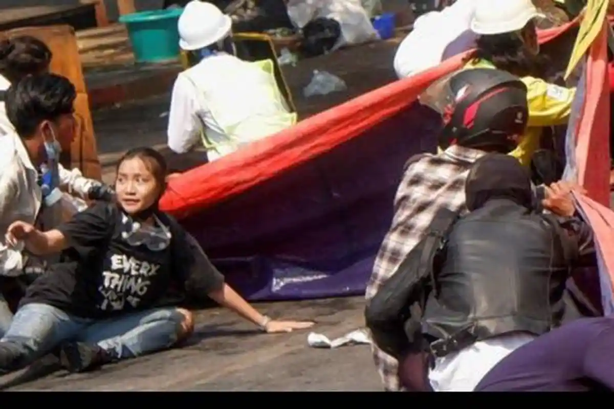 Sosok Angel yang Viral Mendunia setelah Ditembak Mati Militer Myanmar, Dikenal Wanita Pemberani