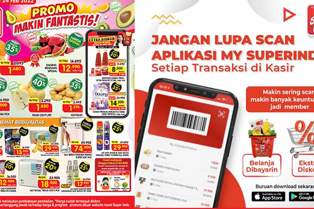 PROMO SUPERINDO Hingga 24 Februari 2022, Ada Beli 2 Gratis 1 & Banyak Produk Diskon Hingga 35%