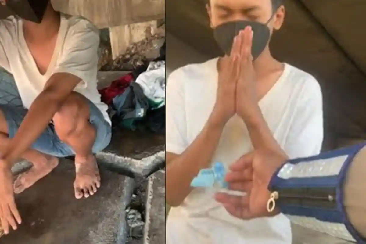 Sosok Bripka Budiman, Polisi Baik Hati yang Buat Pemuda Kolong Jembatan Menangis dan Rikuh Dibantu