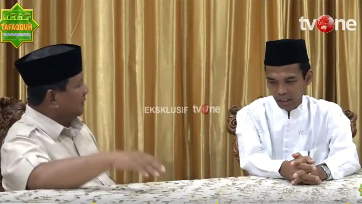 Ustadz Abdul Somad Difitnah Terima Sesuatu Agar Dukung Prabowo hingga Persoalan Gonta-Ganti Istri