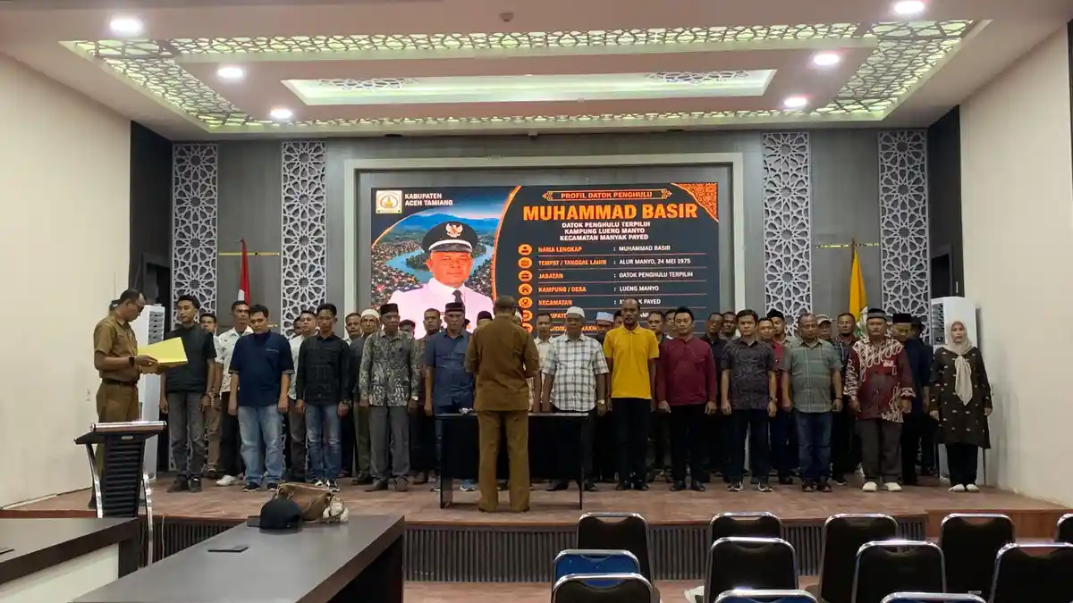 Wajah Baru Dominasi Pelantikan Datok Penghulu di Aceh Tamiang, Siapa Saja? - Serambinews.com