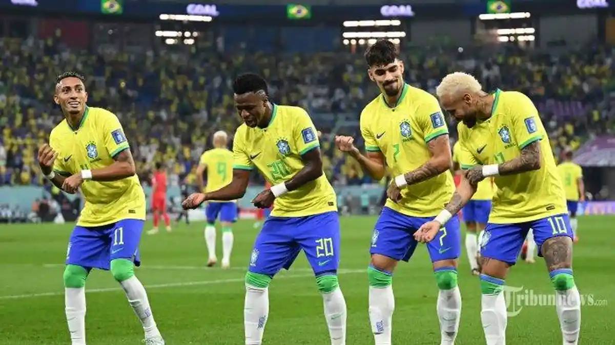 Hasil Piala Dunia 2022 Brasil vs Korea Selatan, Korsel Terbantai 4-1, Neymar Cetak Gol