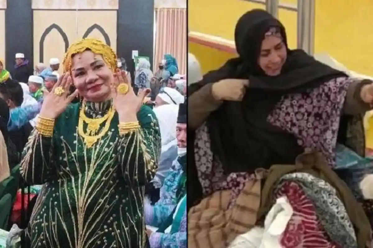 Keunikan Jamaah Haji Asal Makassar Borong Emas Ratusan Juta di Mekkah Hingga Pakai Baju 15 Lapis