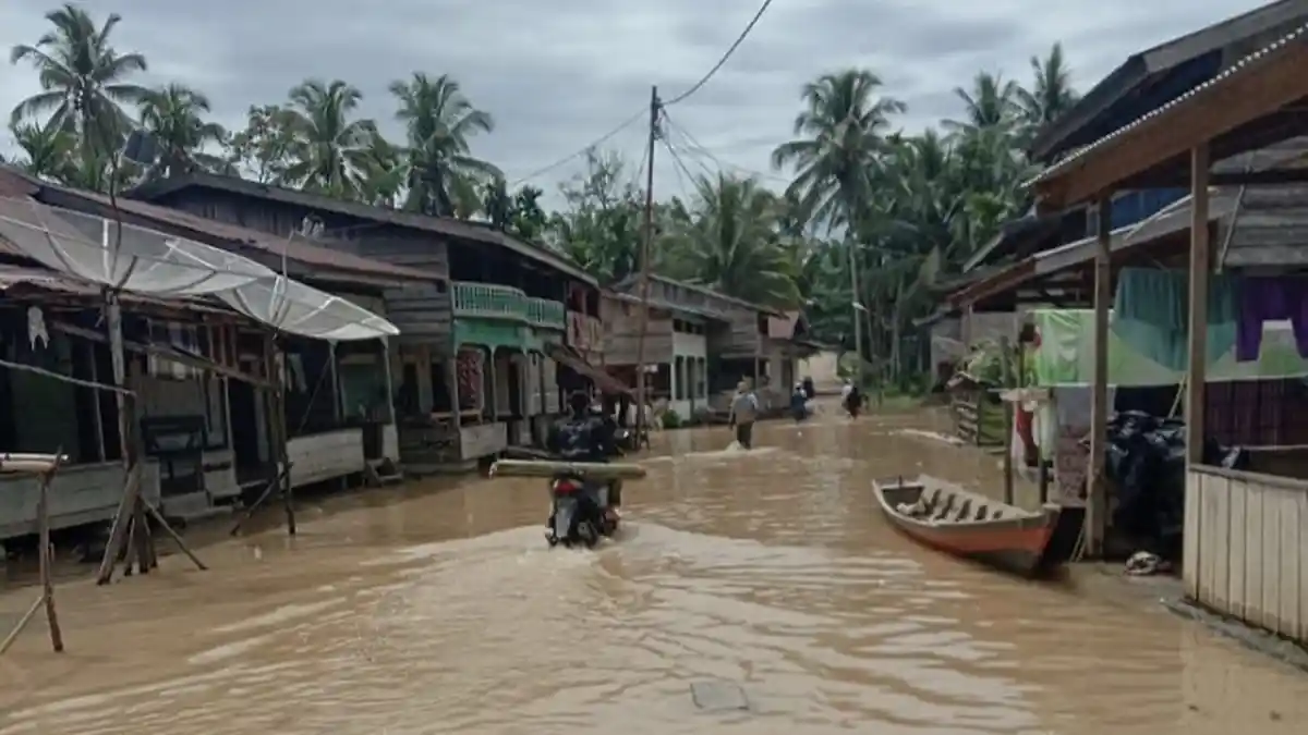 BREAKING NEWS - Banjir Landa Tiga Desa di Sultan Daulat, Subulussalam   