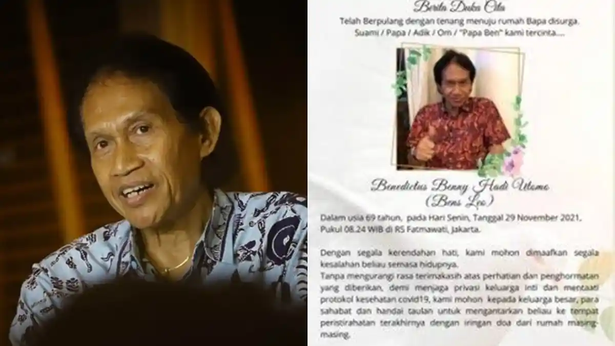 Kondisi Bens Leo Sebelum Meninggal Dunia, Sempat Sesak dan Sulit Tidur