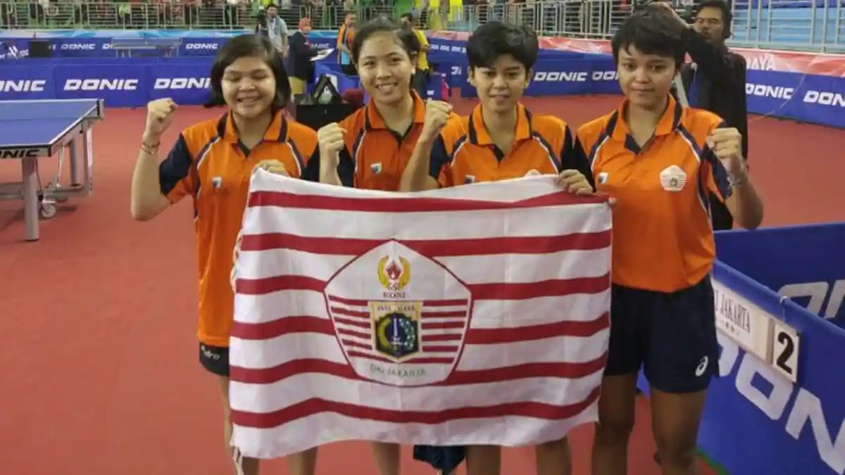 DKI Jakarta Tambah Satu Emas dari Cabang Tenis Meja Beregu Putri