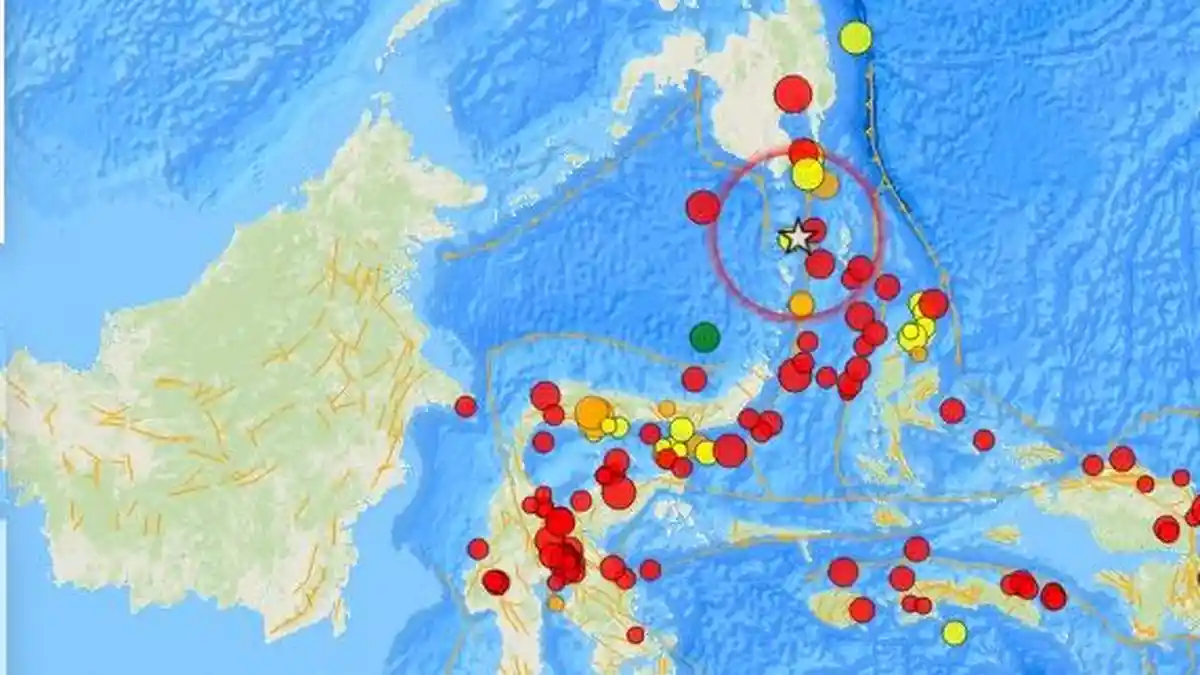 Gempa Bumi Terkini dengan Magnitudo 3.4 mengguncang wilayah Kepulauan Talaud, Sulawesi Utara