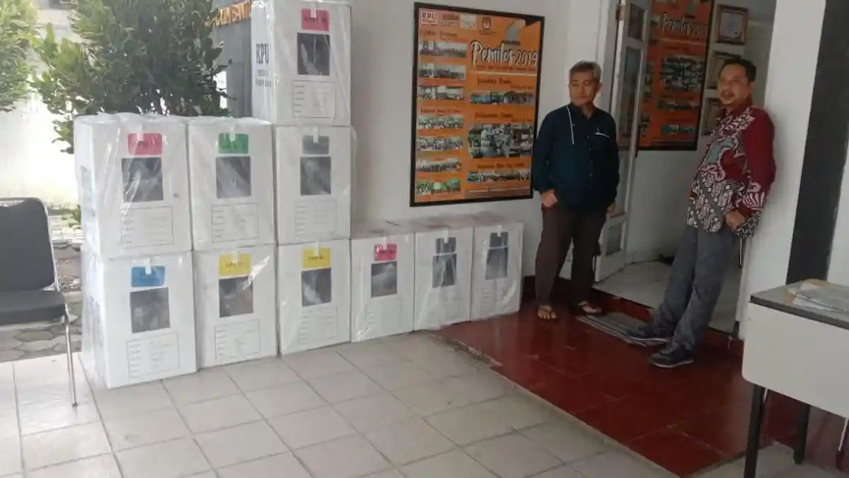 KPU Bantul Mulai Distribusikan Logistik Pemungutan Suara Ulang