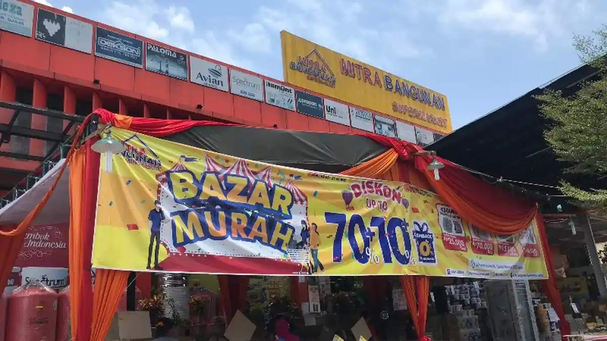 Bazar Murah di Mitra Bangunan Tinggal 12 Hari Lagi, Diskon Hingga Up To 70 Persen