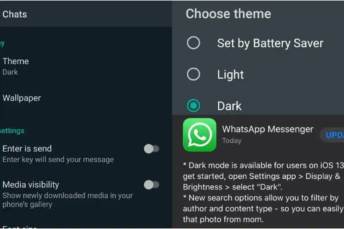 Cara Mengaktifkan Dark Mode WhatsApp untuk Android & iPhone, Bikin Lebih Hemat Baterai Ponsel
