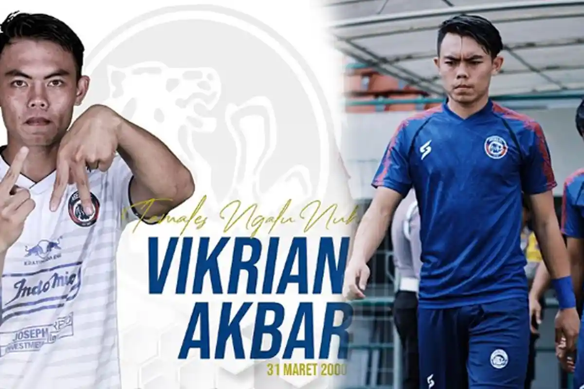 Biodata Vikrian Akbar Pemain Muda Arema FC yang Dapat Kesempatan Masuk Tim Senior, Posisi Gelandang