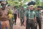 Aster Kasad Kunjungi Satgas Pamtas Yonif MR 411/Pdw Kostrad di P