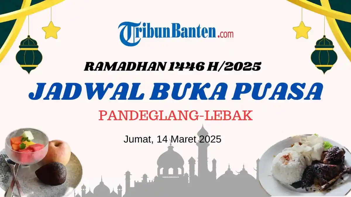 Jadwal Buka Puasa Hari Ini, Jumat 14 Maret 2025 di Kabupaten Pandelang-Lebak dan Sekitarnya