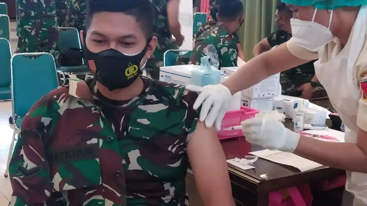 Target Kodam XIII/Merdeka Vaksin 4.235 Prajurit TNI