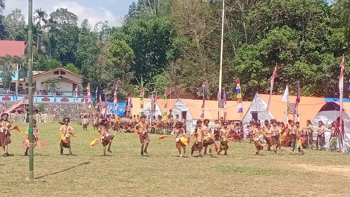 Kwarran Pramuka Sangalla Gelar Dianpinru 2025, Diikuti 234 Siswa dari 3 SMP 6 SD