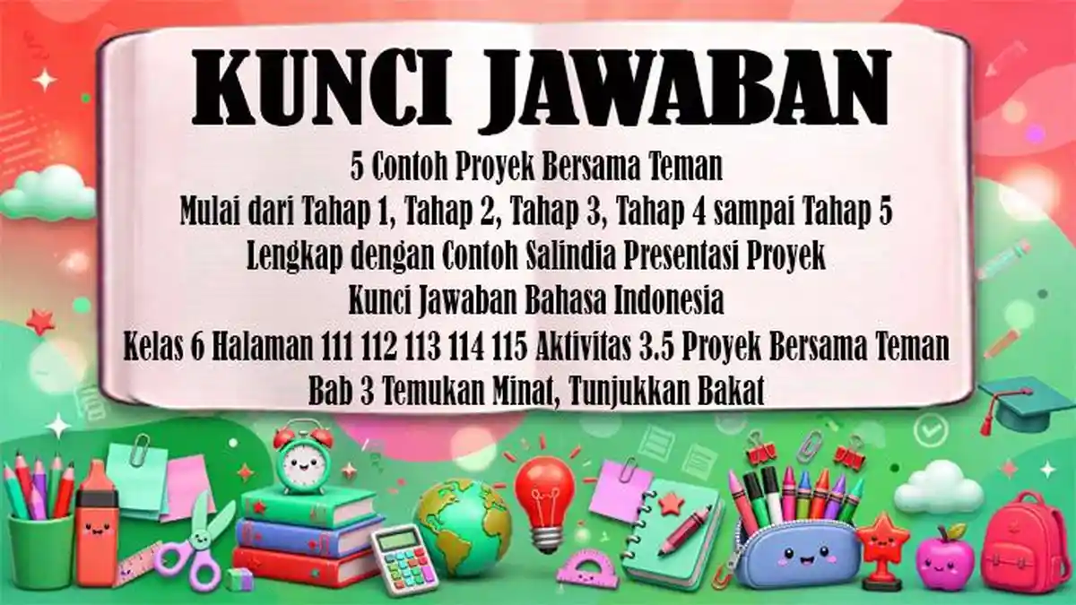5 Contoh Proyek Bersama Teman Tahap 1, 2, 3, 4, 5 Lengkap dengan Contoh ...