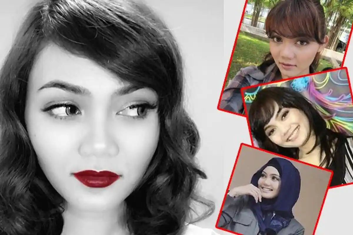 Rina Nose Lepas Jilbab - Penampilan Rina Nose dari Berambut Pendek, Berhijab lalu Lepas Jilbab