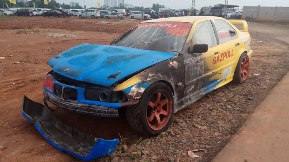 Kronologi Terbakarnya Mobil Balap BMW E36 di Ajang ISSOM 2018 BSD