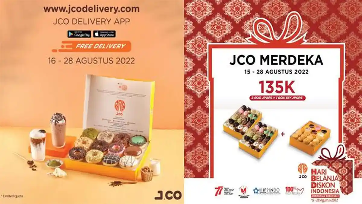 Promo JCO Spesial Hari Ini 17 Agustus 2022, 2 Box JPops 1 JPops DIY Kit 135 Ribu & Gratis Ongkir 