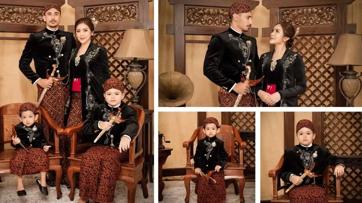 7 Potret Keluarga Jessica Iskandar dan Vincent Verhaag ala Bangsawan Jawa, Bangga dengan NKRI
