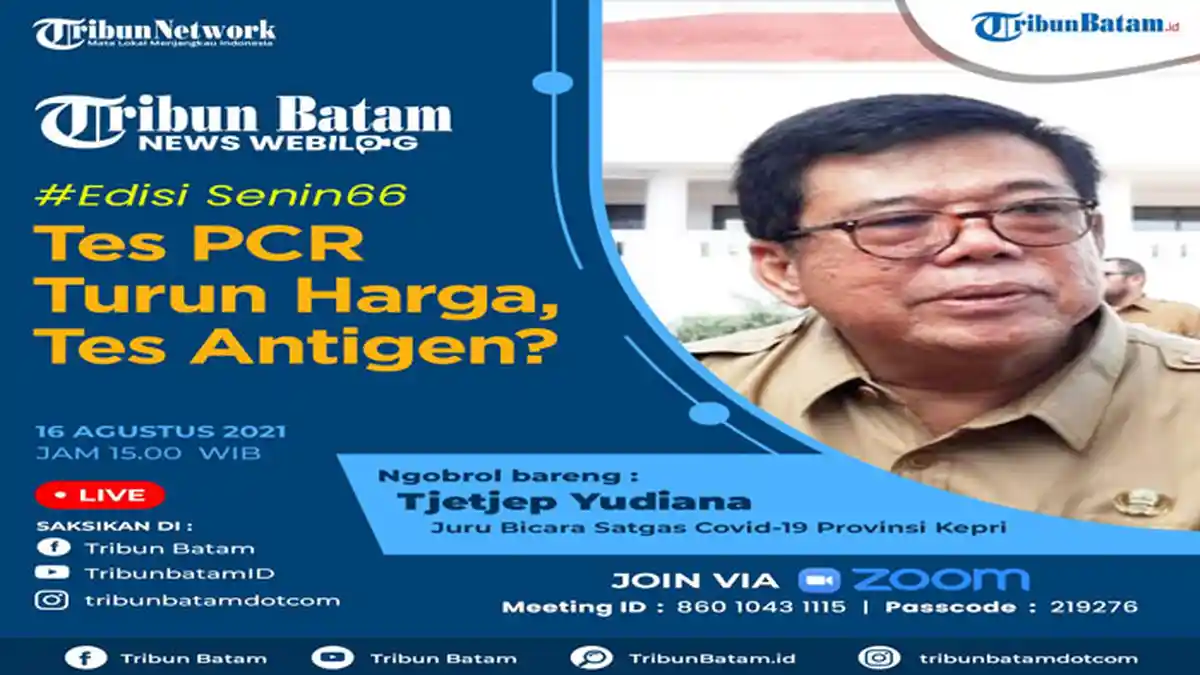 Tes PCR Turun Harga, Bagaimana dengan Tes Antigen? Ini Kata Jubir Covid-19 di Kepri
