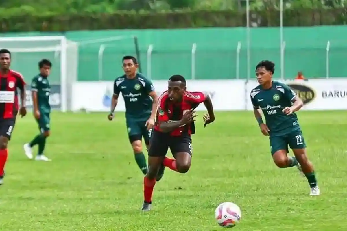 3 Menit Pertandingan, Persipura Jayapura Jebol Gawang Persipal Palu 2-0