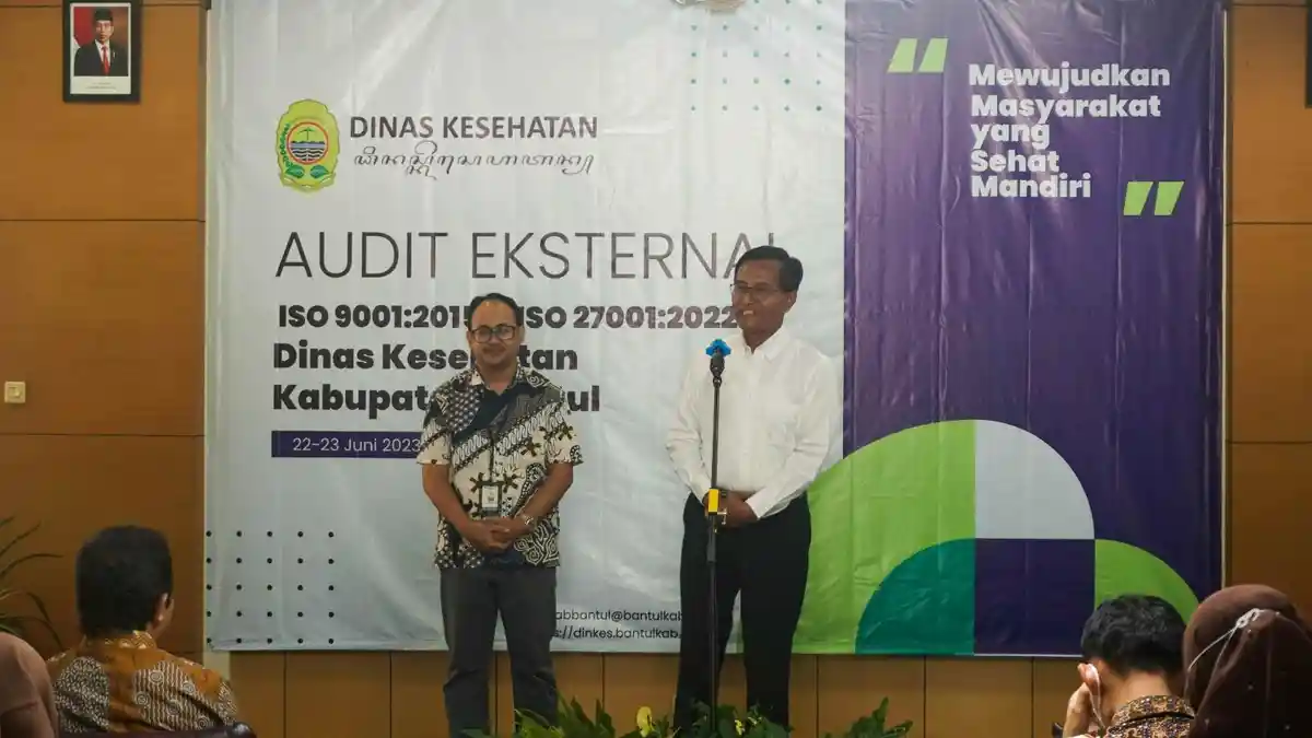 Dinkes Bantul Gelar Audit Eksternal ISO 9001:2015 dan ISO 27001:2022