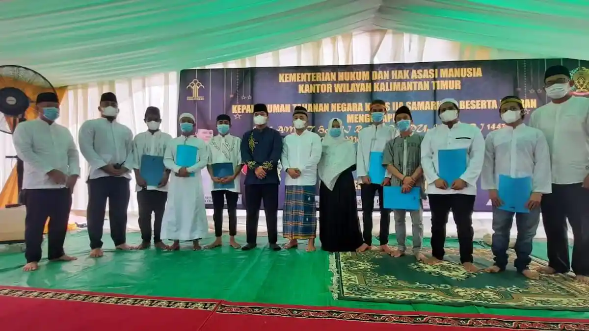 446 Warga Binaan Rutan Samarinda Dapat Remisi Idul Fitri 2022, Sembilan di Antaranya Langsung Bebas
