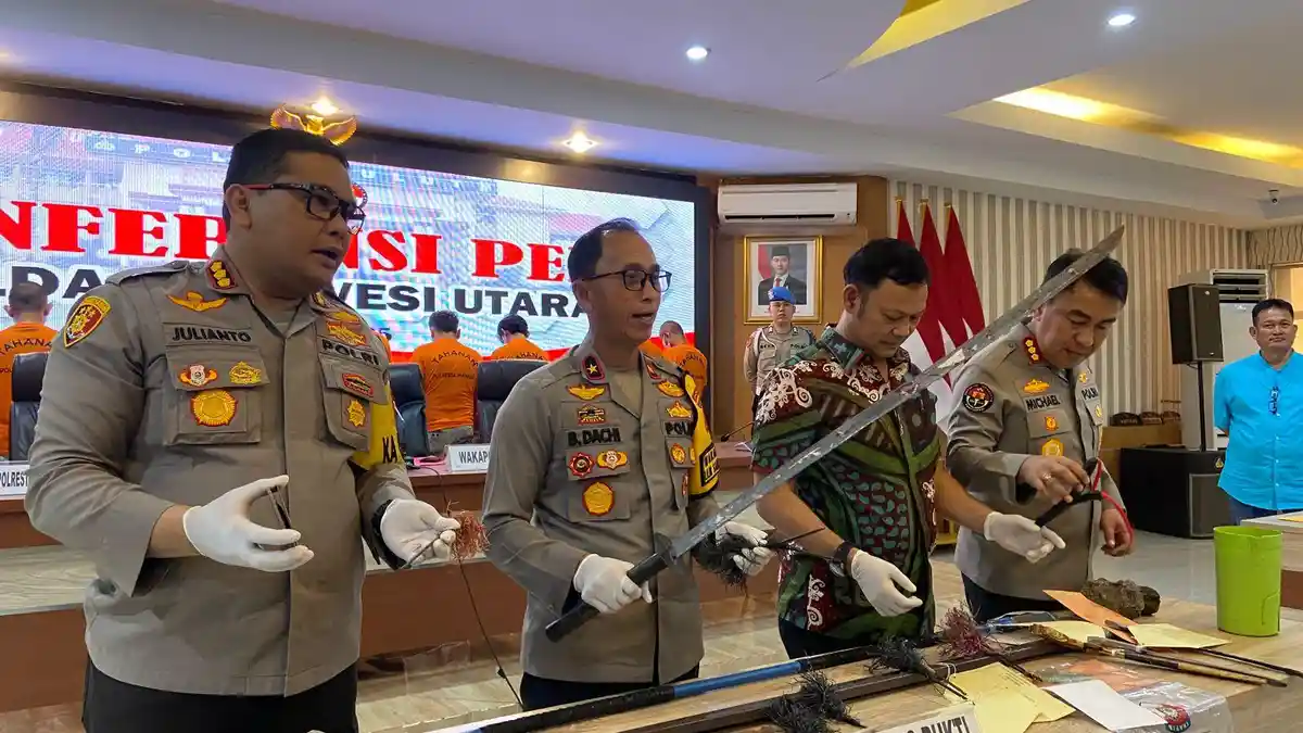 10 Tersangka Kasus Tarkam di Banjer dan Pasar Unyil Manado Ditangkap, Ini Kronologinya