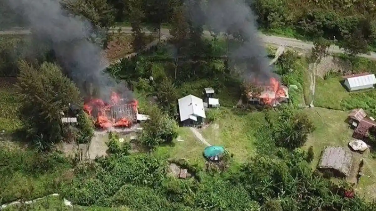 OPM Kembali Bakar Sekolah dan Dua Rumah di Boven Digoel