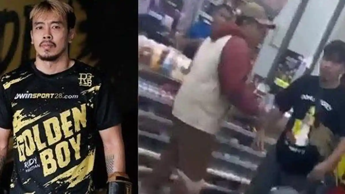 TUNTASKAN Adu Jotos di Minimarket, Rudy Golden Boy Duel Lawan Dua Selebgram di Atas Ring