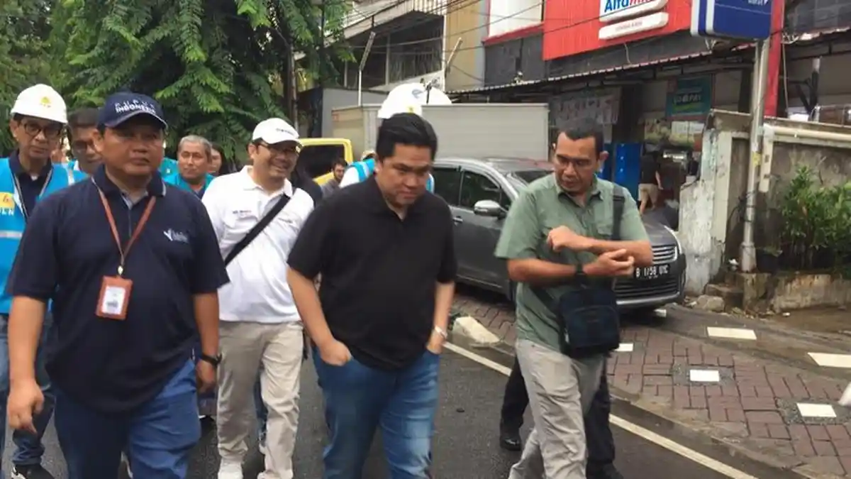 Ini Tujuan Menteri BUMN Erick Thohir Kunjungi Posko Banjir di Cengkareng dan Tangerang