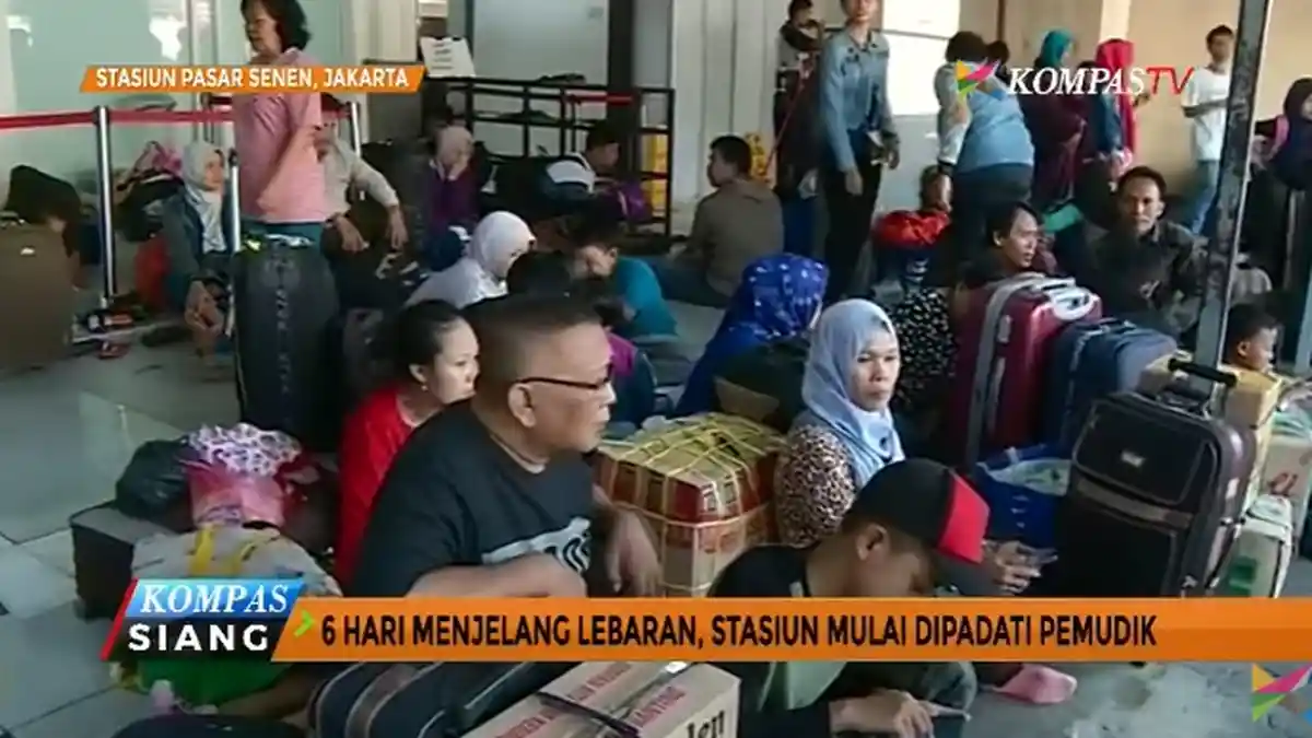 Lonjakan Penumpang di Stasiun Senen Sebanyak 12 Persen