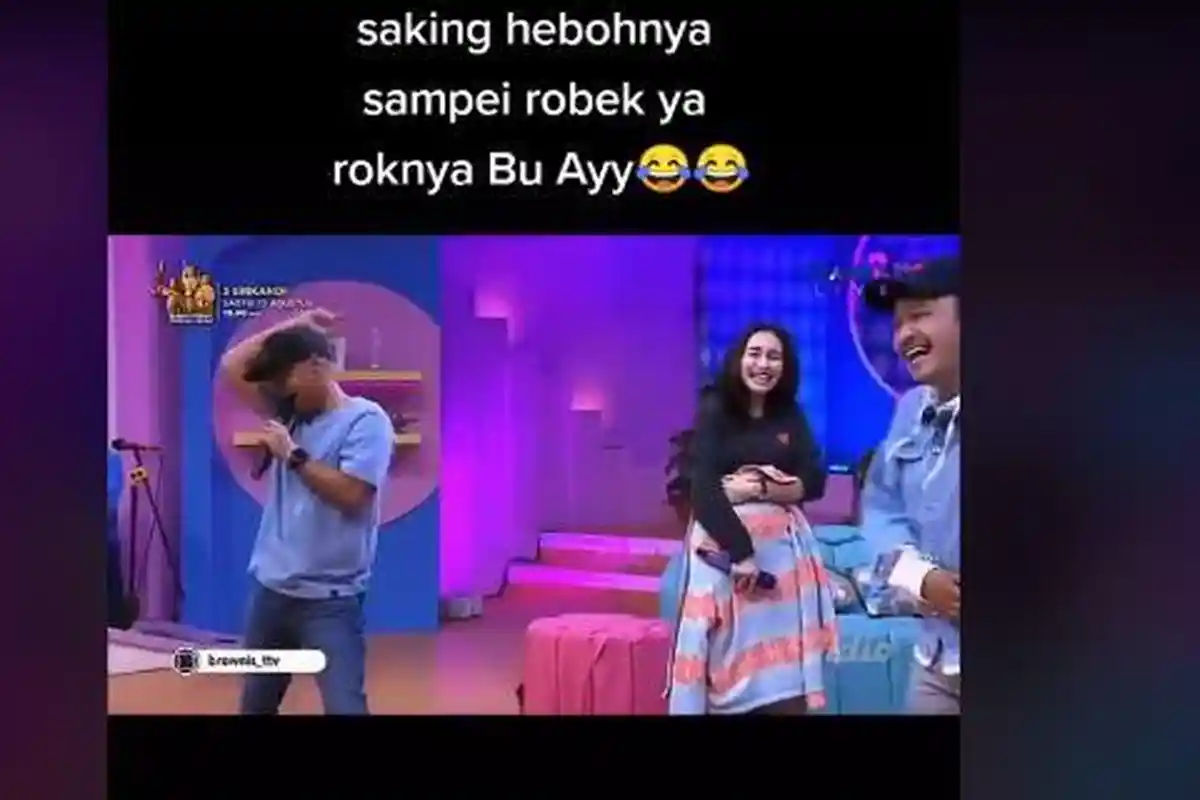 Refleks Wendi Cagur Lihat Rok Ayu Ting Ting Robek di Atas Panggung Heboh: Abang Terbaik
