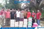 Korban Kebakaran di Sejotang Terima Bantuan Sembako dan Family Kits dari PMI Sanggau