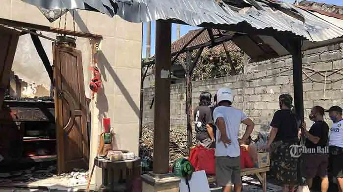 Ditinggal Kerja, Rumah Made Widiana Ludes Dilalap Si Jago Merah